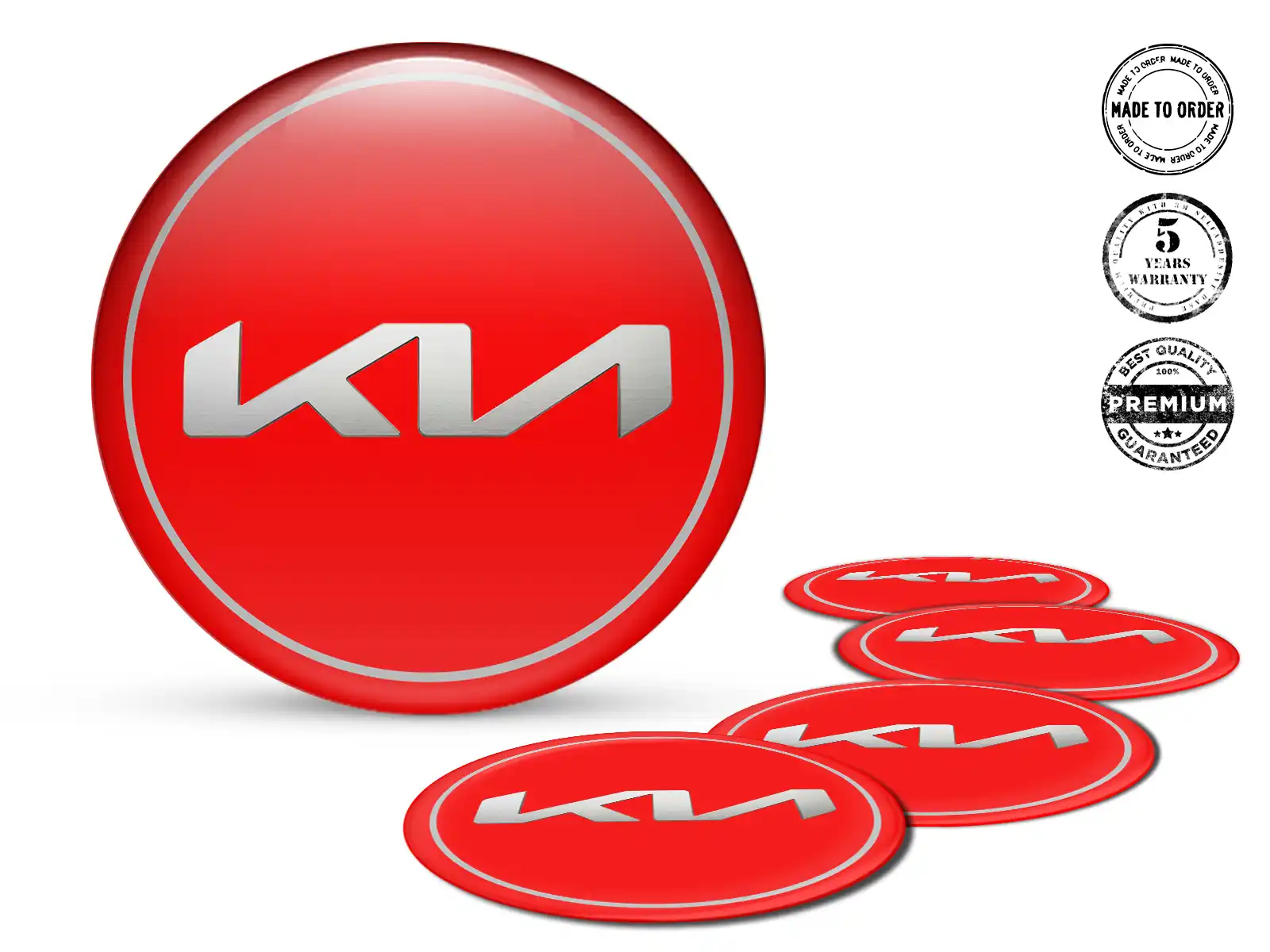 KIA Gewölbtes Label Ausgabe Hochwertige Felgendekoration